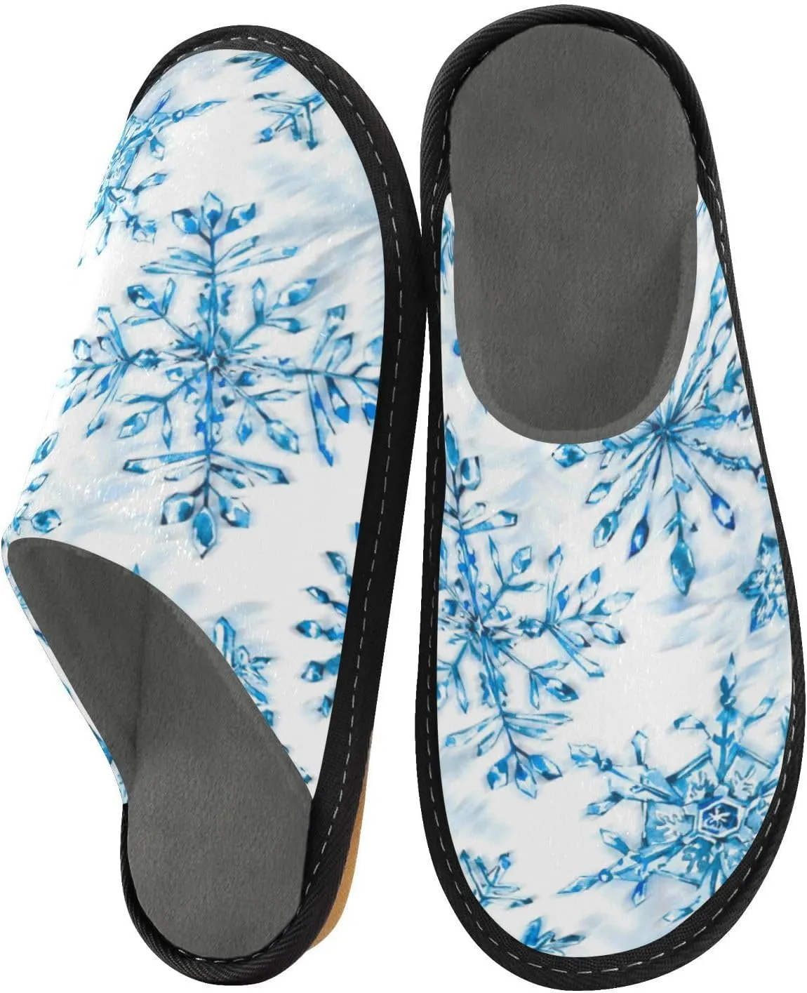 Spa Slippers Indoor House Fuzzy Slippers Soft Memory Foam Non-Slip Home Slipper Winter Shoes For Bedroom Hotel Travel 4-11
