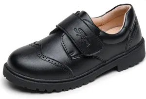 TangDao Boy’s Dress Shoes Black Cowhide Leather Slip On Loafer Formal Wedding School Shoes (Toddler Little/Big Kid)