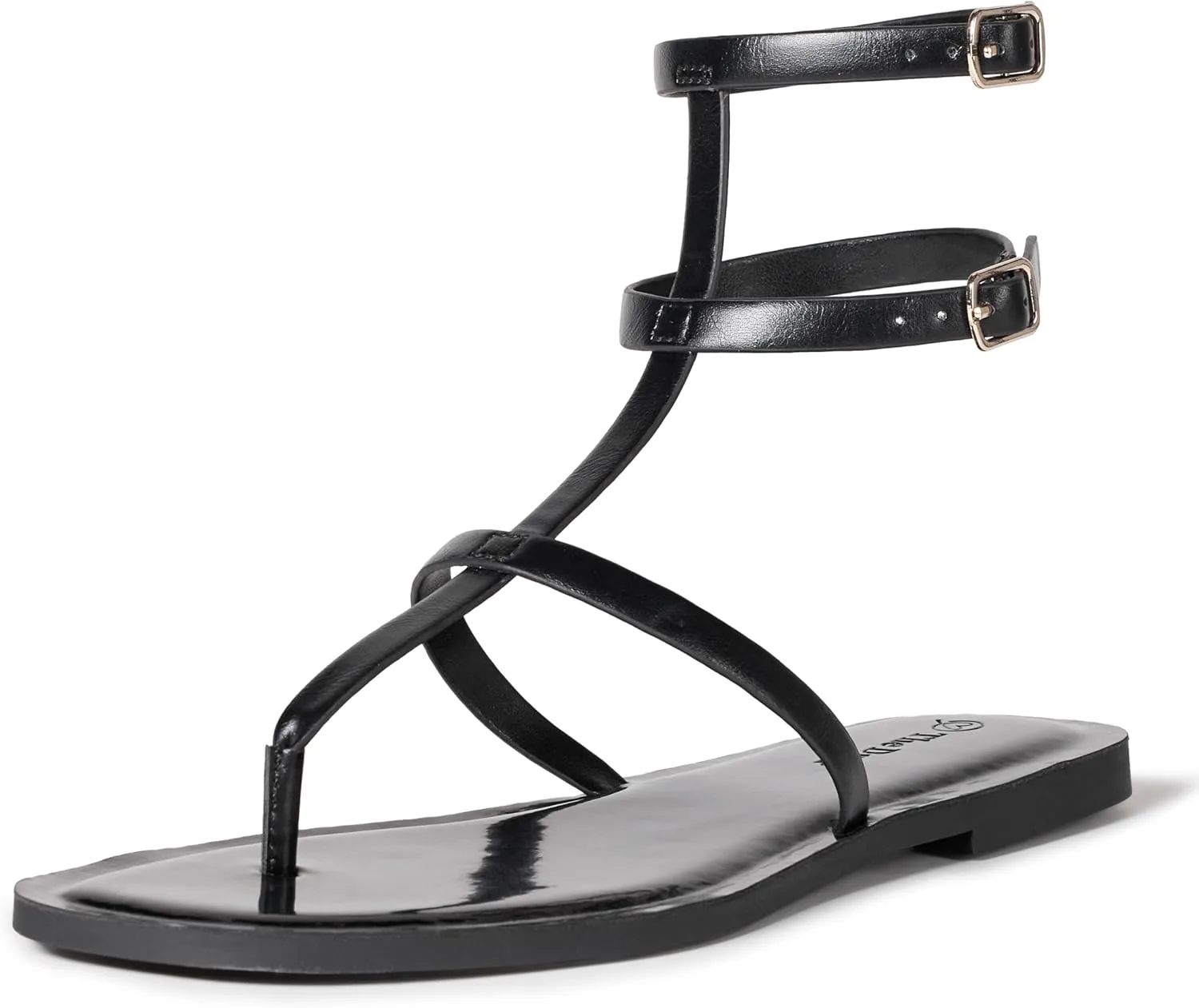 The Drop Women's Casper Gladiator Thong Ankle Sandal Strap