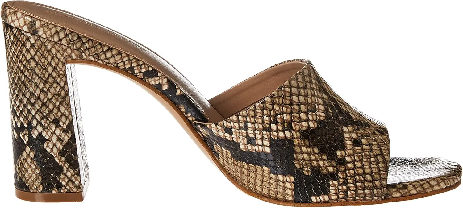 The Drop Women's Pattie High Block-Heeled Mule Sandal