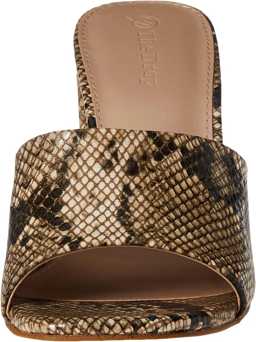 The Drop Women's Pattie High Block-Heeled Mule Sandal