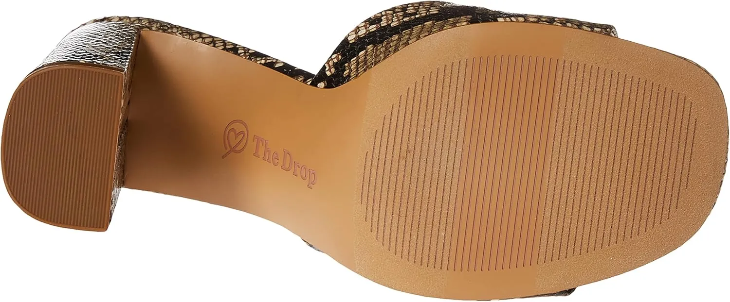 The Drop Women's Pattie High Block-Heeled Mule Sandal