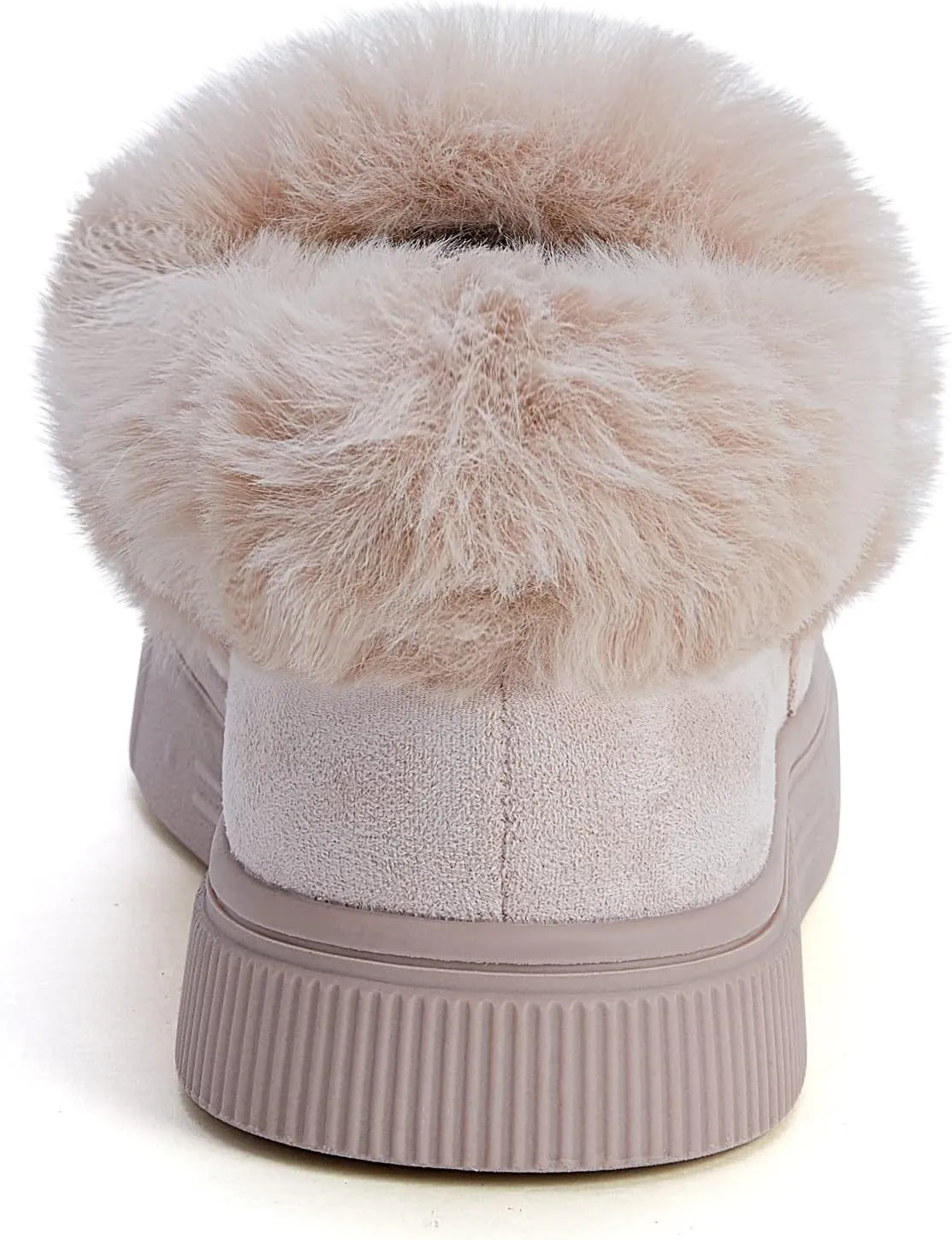 TINSTREE Winter Flat Boots Warm Durable Shoes Casual Fashion Fur Lining Ankle Snow Boots Loafer Flats Platform Thick Plush Shoes for Women