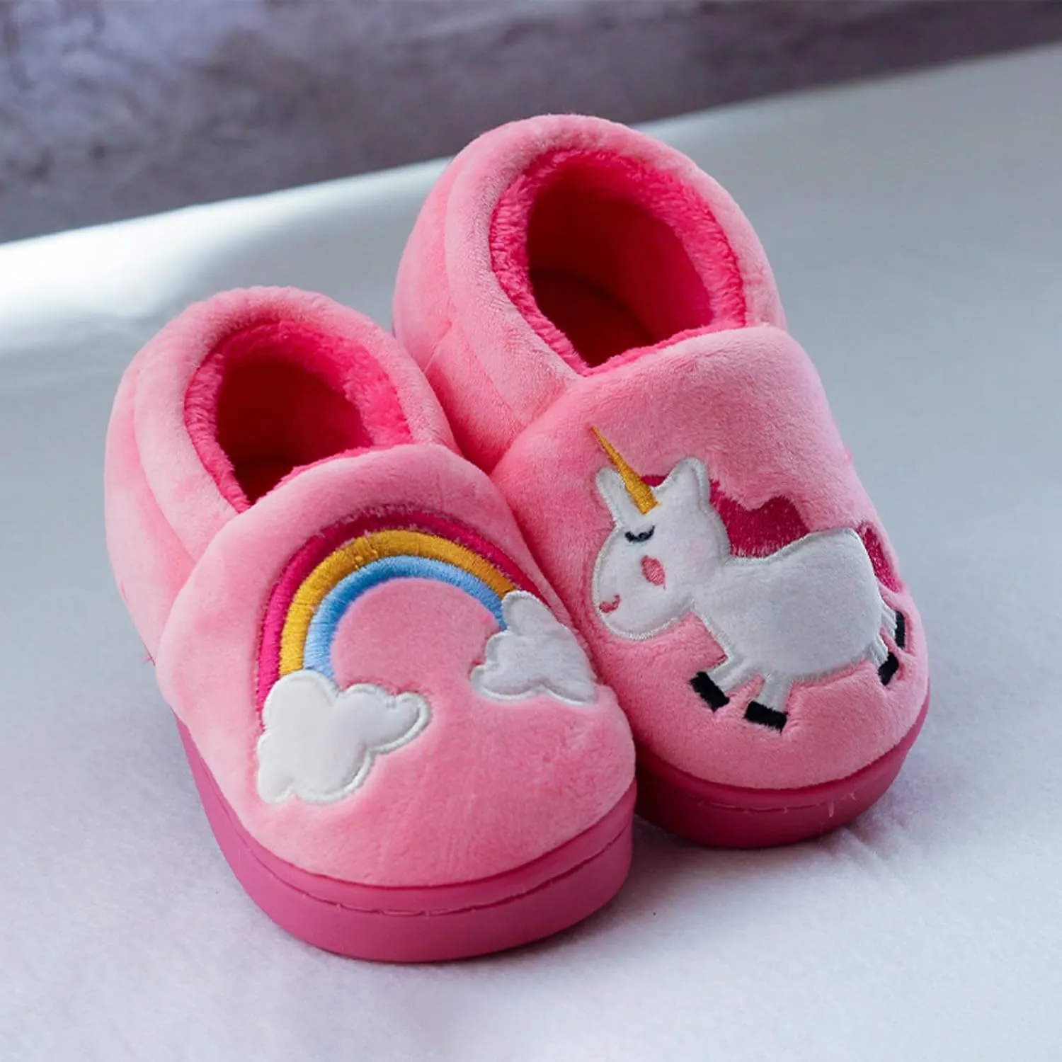 Toddler Slippers Girl Boy House Slipper Kids Winter Slipper Soft Plush Indoor Girls Boys Home Warm Slipper