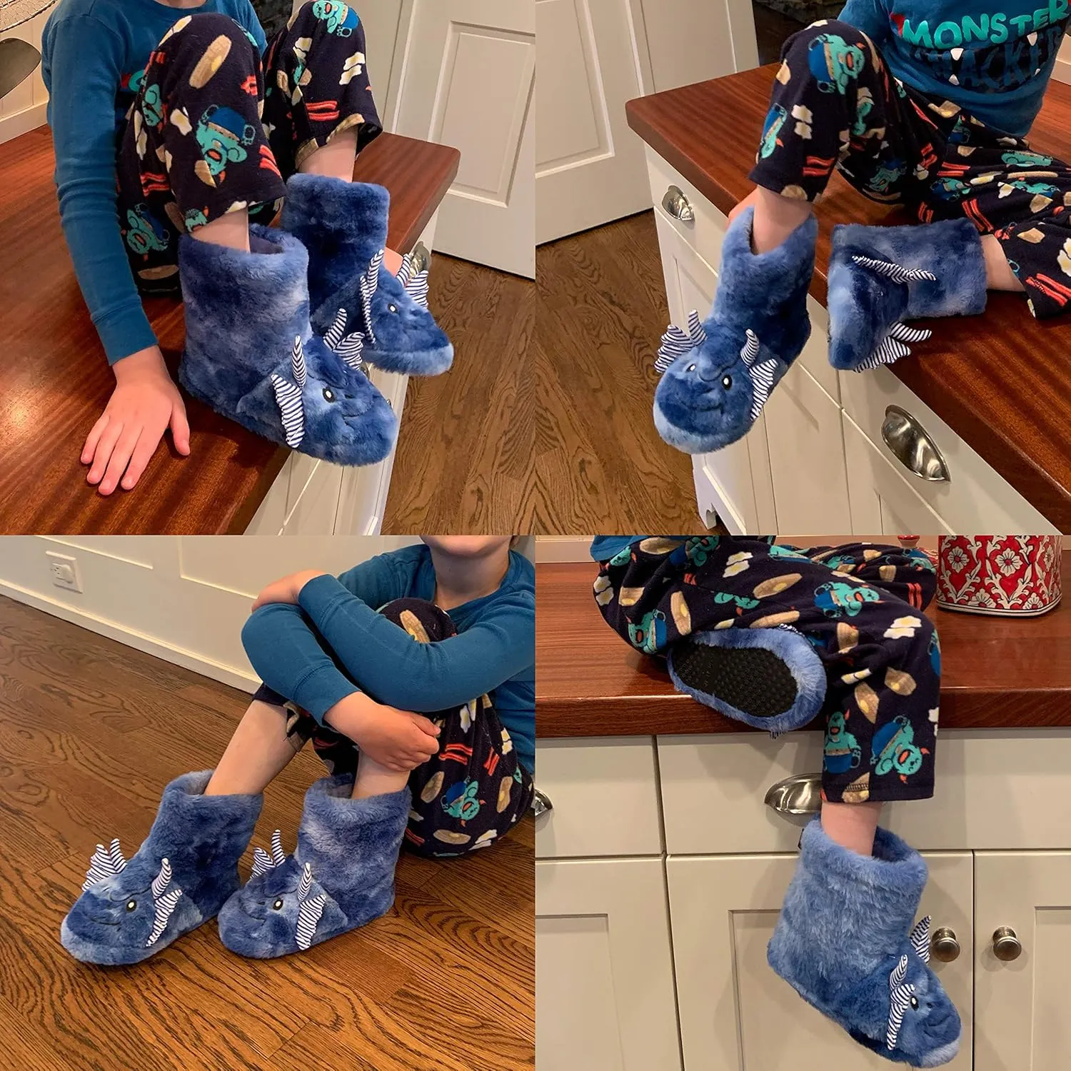 totes Unisex-Child Boot Slipper