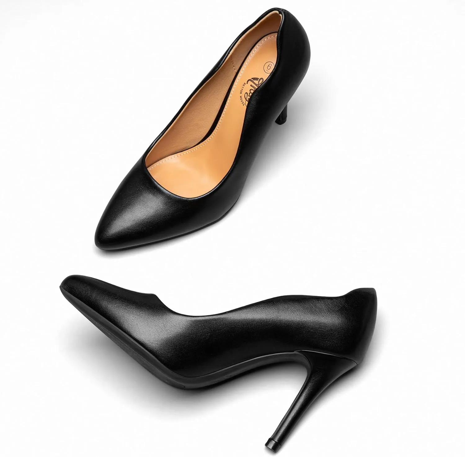 Trary Women’s Slingback Pumps, Black Heels Gold Heels Nude Pink Red Heels, Pointed Toe High Heels for Women Sexy Stiletto Heels Buckle Ankle Strap Closed Toe Pumps Office Party Prom Dress Shoes