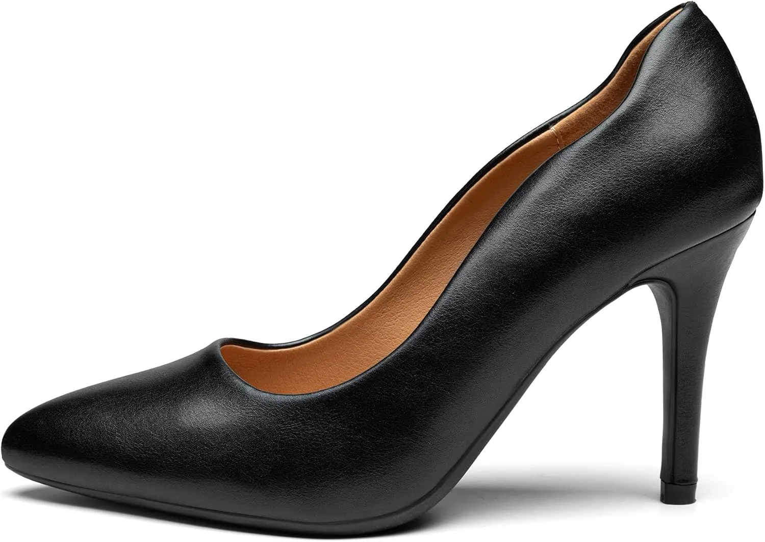 Trary Women’s Slingback Pumps, Black Heels Gold Heels Nude Pink Red Heels, Pointed Toe High Heels for Women Sexy Stiletto Heels Buckle Ankle Strap Closed Toe Pumps Office Party Prom Dress Shoes