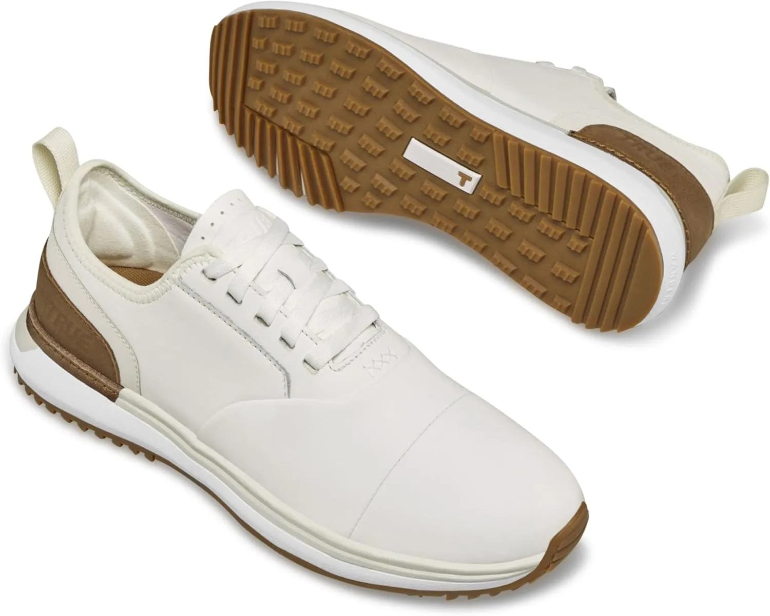 TRUE Linkswear LUX Pro Waterproof Men’s Golf Shoes, Durable Spikeless Tread for Aggressive Grip All Weather Comfort
