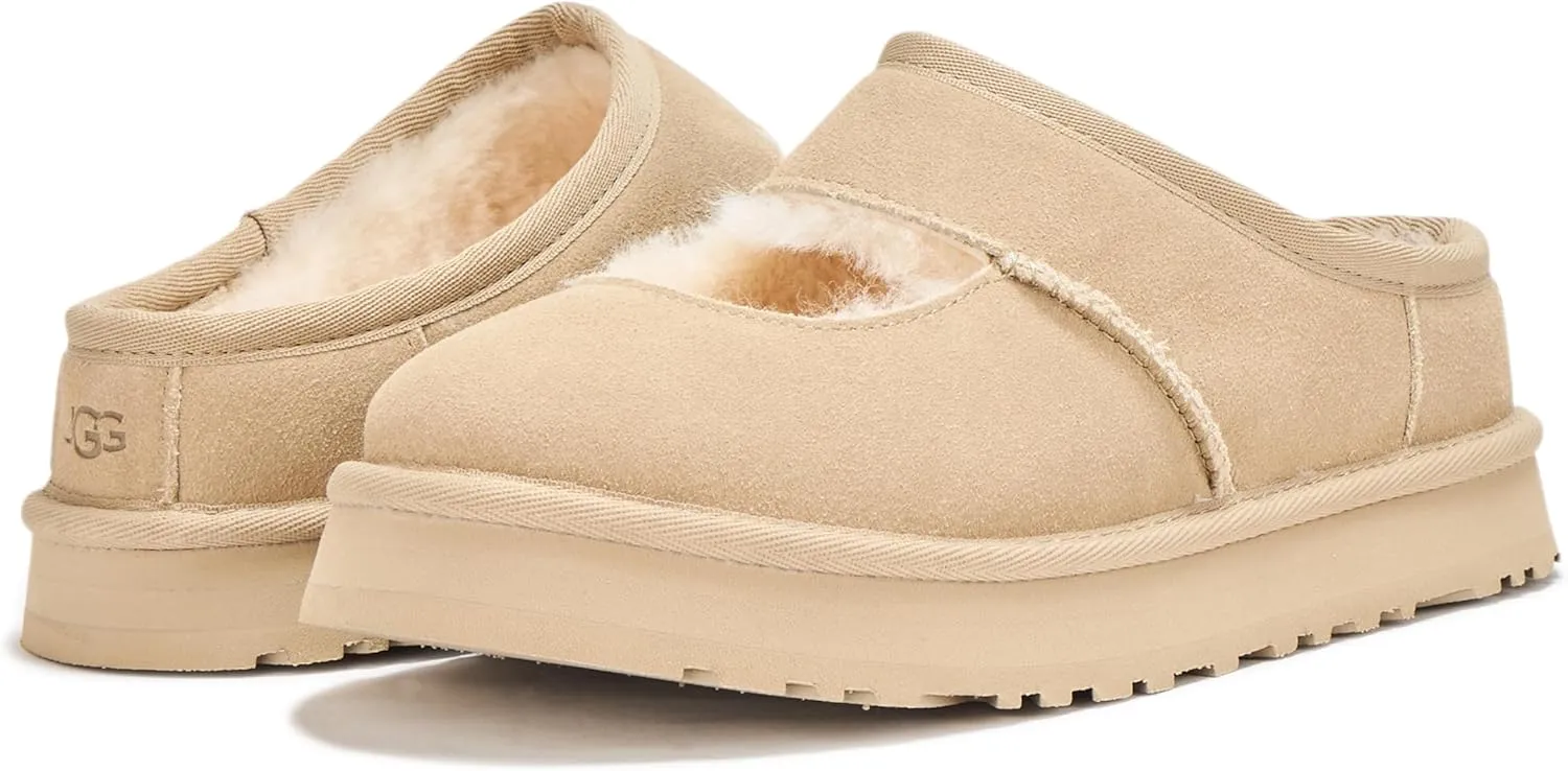 UGG Unisex-Child Kids K Bea Mary Jane Slipper, Mustard Seed, 13