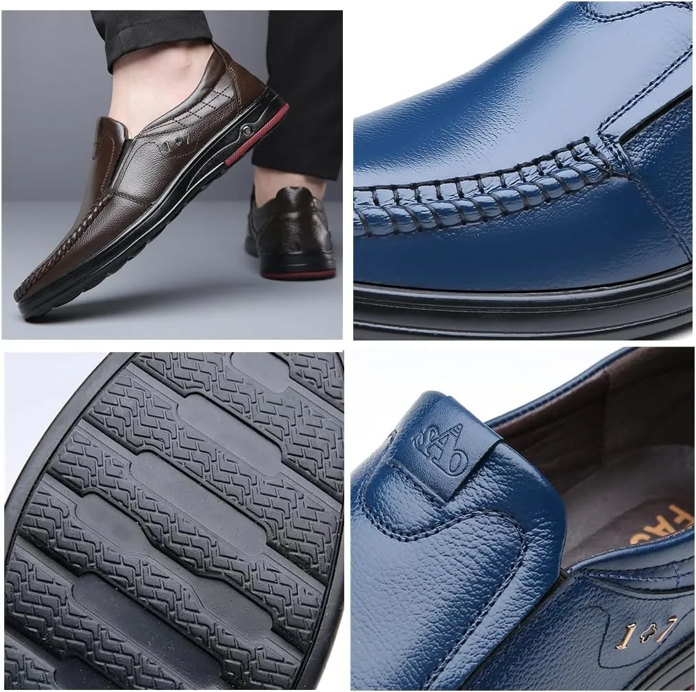 Veslesth Men Business Working Office Shoes Leather Walking Casual Driving Loafers Oxfords Male Luxury Party Fashion Formal Sneakers Comfort Dress Outdoor Working Walking