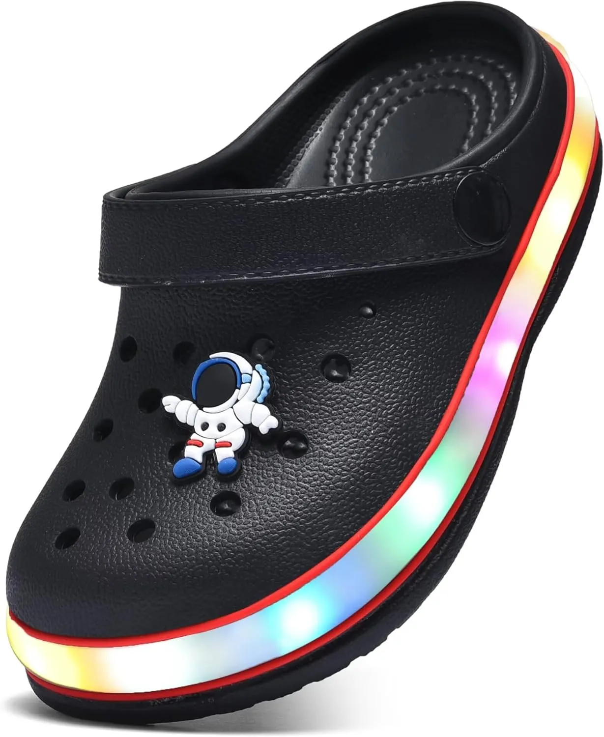 VIYEAR Toddler Light Up Sandals - Boy's & Girl's Garden & Beach Clogs - Indoor & Outdoor Slipper