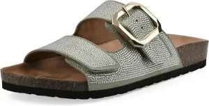 WHITE MOUNTAIN Women's Granitas Double-Strap Signature Comfort-Molded Footbed Sandal