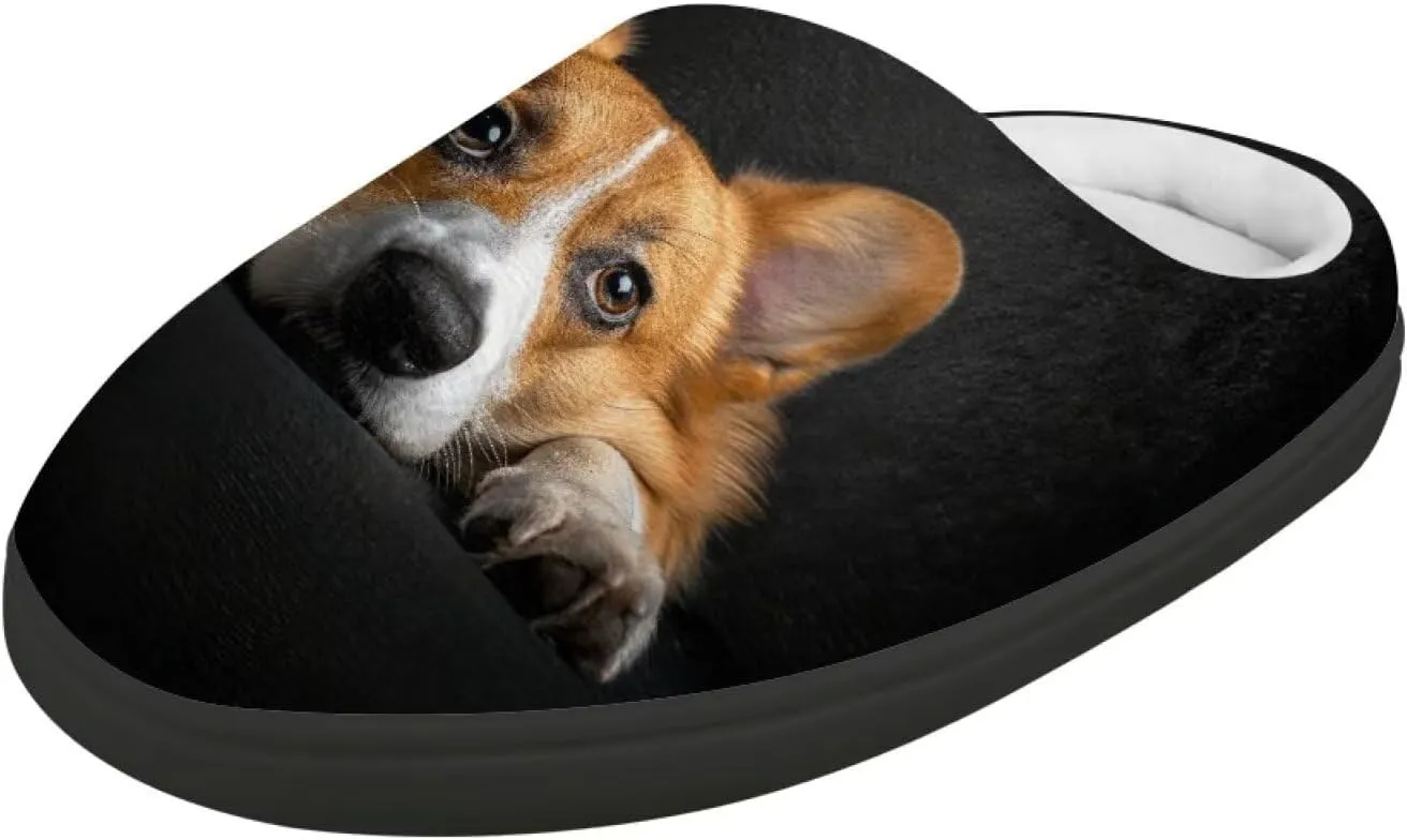Winter Fuzzy Slippers for Kids, Soft Comfy House Slippers for Bedroom, Closed Toe Anti-Skid Scuff Slippers