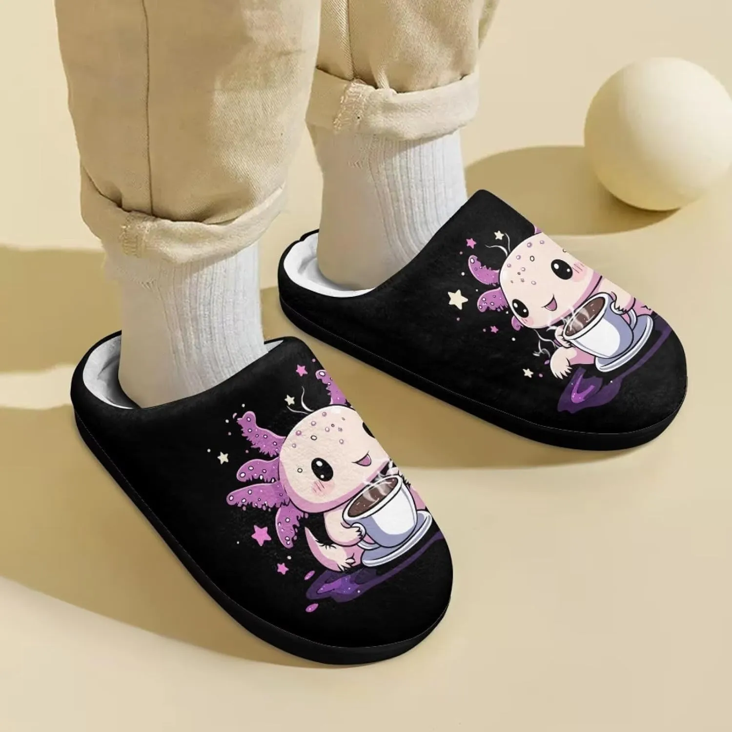 Winter Warm Slippers for Girls Kids Boys Size 9-15 Indoor Outdoor Fuzzy Slippers
