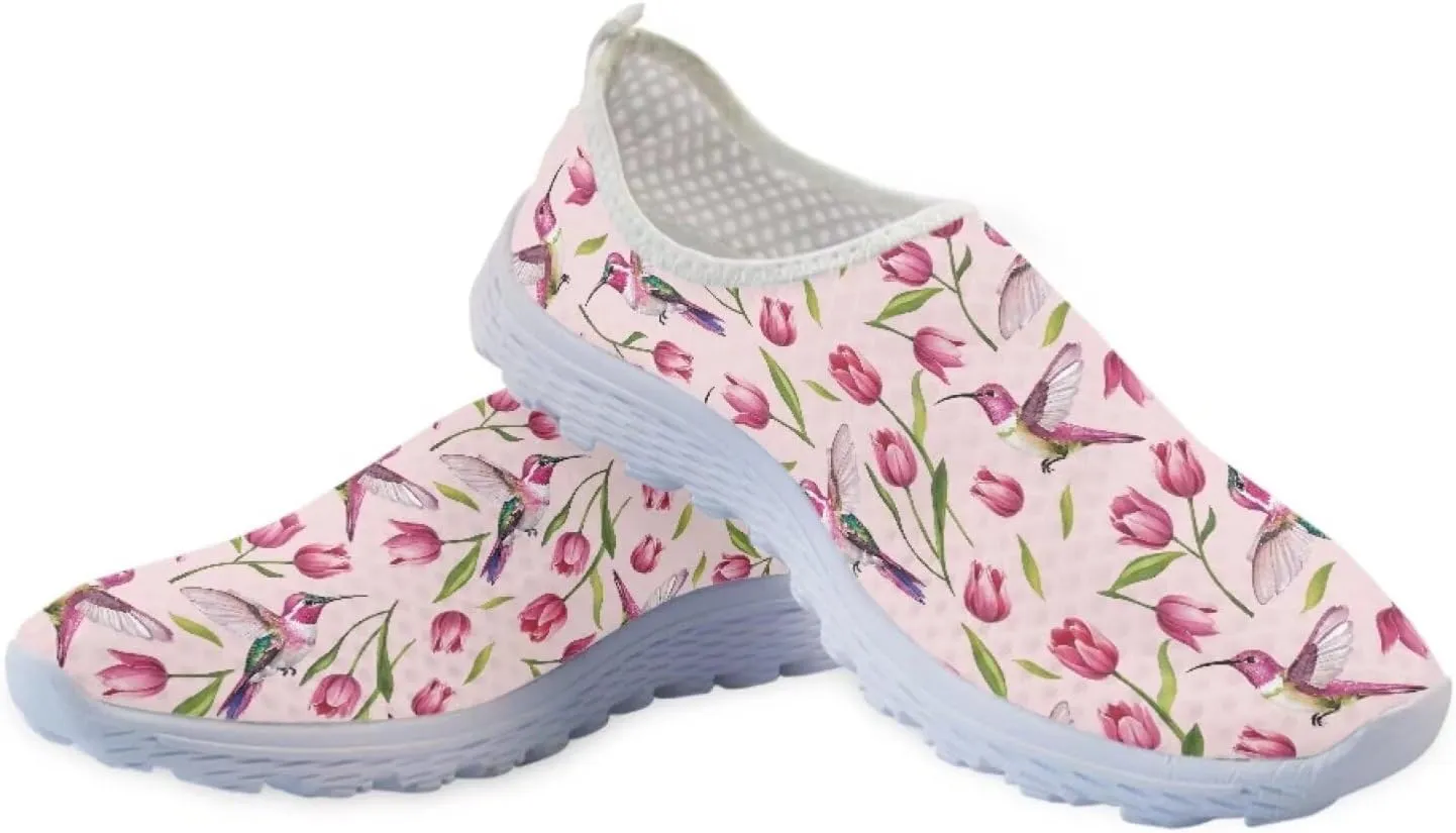 Women Casual Walking Shoes Mesh Sneaker Flats Slip On Loafers Lightweight Breathable Athletic Shoes Beach Sport Aqua Water Shoes