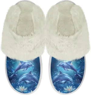 Women Men Slipper Fuzzy Slippers Lightweight House Slipper Non-slip Casual Slippers Indoor Shoes