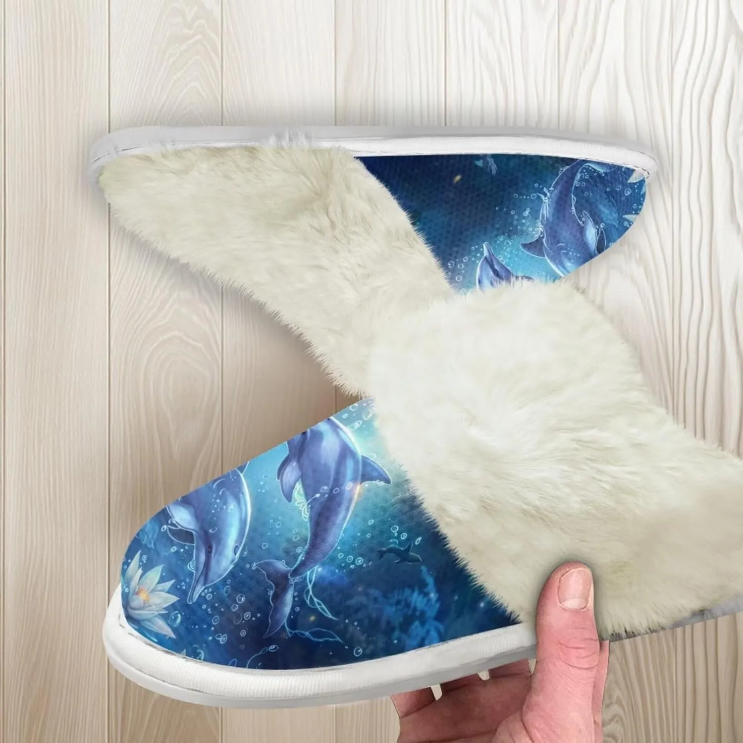 Women Men Slipper Fuzzy Slippers Lightweight House Slipper Non-slip Casual Slippers Indoor Shoes