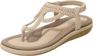 Women's Flat Sandals 2024 Buckle Summer Women's Wedges Sandals Shoes Fashion For Women Strap Sandals Shoes Women's