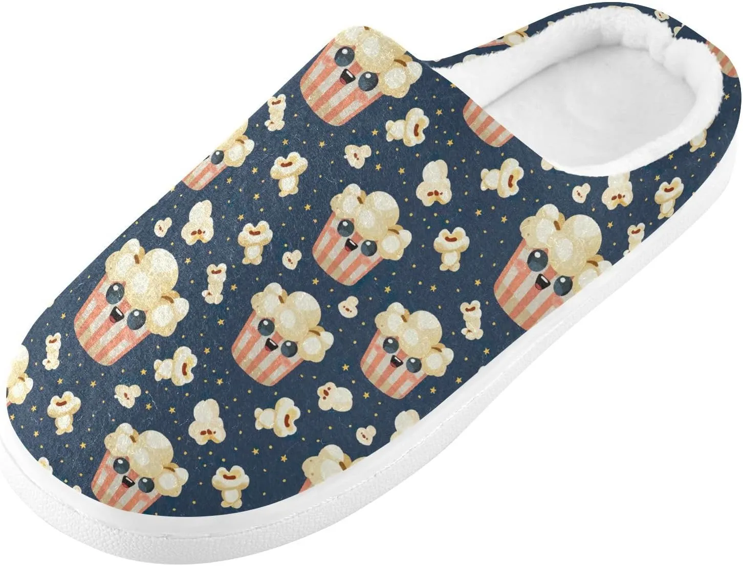 Women's Men's Slippers Memory Foam Fluffy Fuzzy Slipper Fleece Comfy Warm Slip On Winter Bedroom House Shoes for Outdoor Indoor Travel