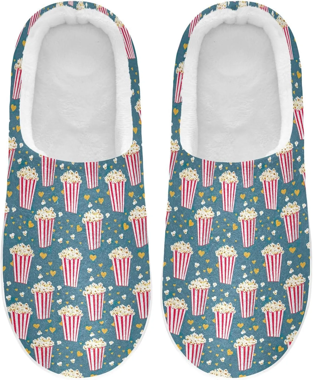 Women's Men's Slippers Memory Foam Fluffy Fuzzy Slipper Fleece Comfy Warm Slip On Winter Bedroom House Shoes for Outdoor Indoor Travel