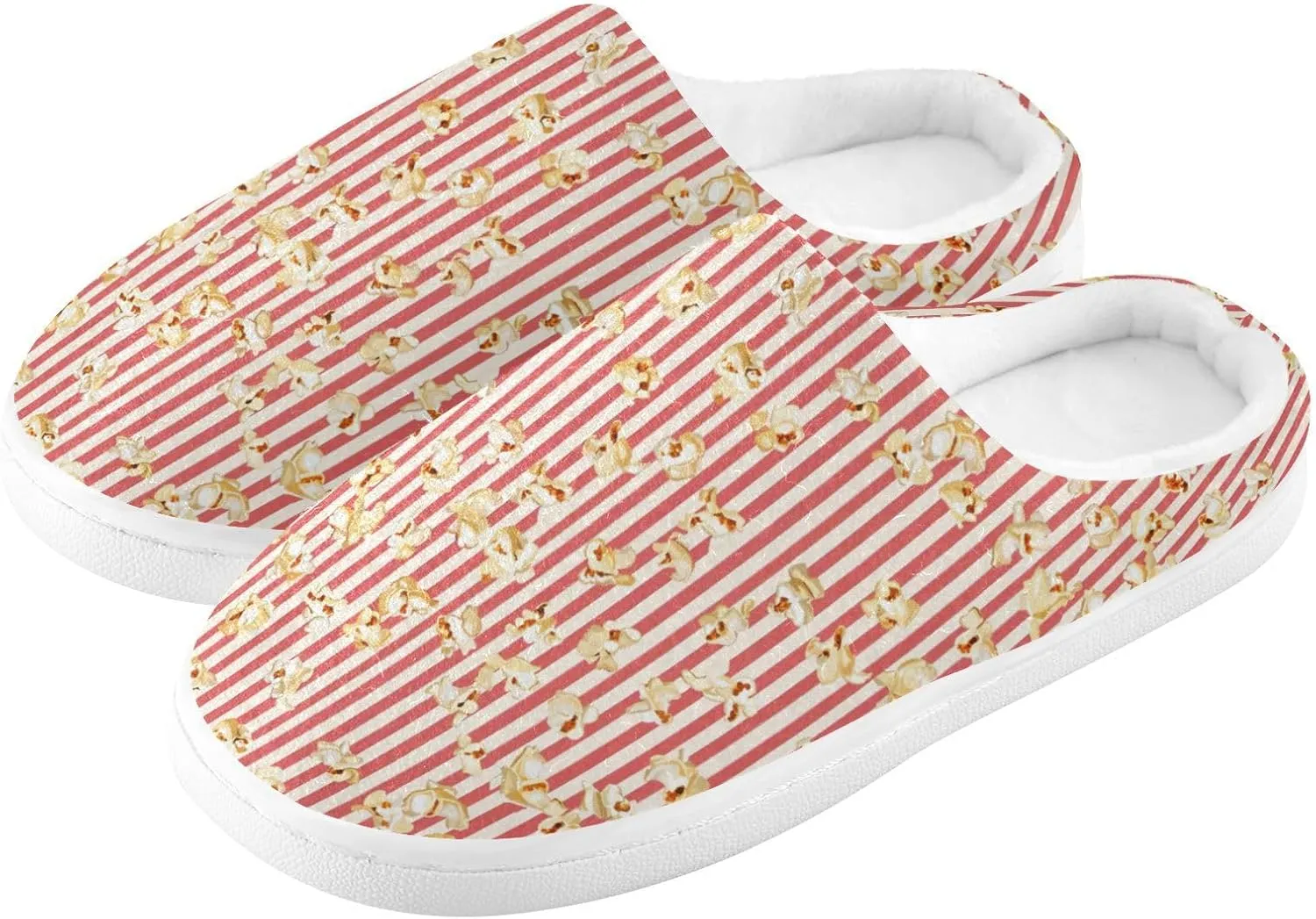 Women's Men's Slippers Memory Foam Fluffy Fuzzy Slipper Fleece Comfy Warm Slip On Winter Bedroom House Shoes for Outdoor Indoor Travel