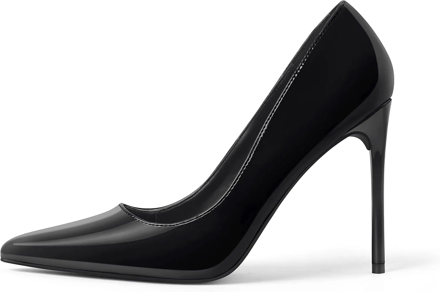 Women's Pumps Slip On High Heels with Pointed Toe 4.1 Inch Stiletto Bridal Party Dress Heels for Casual