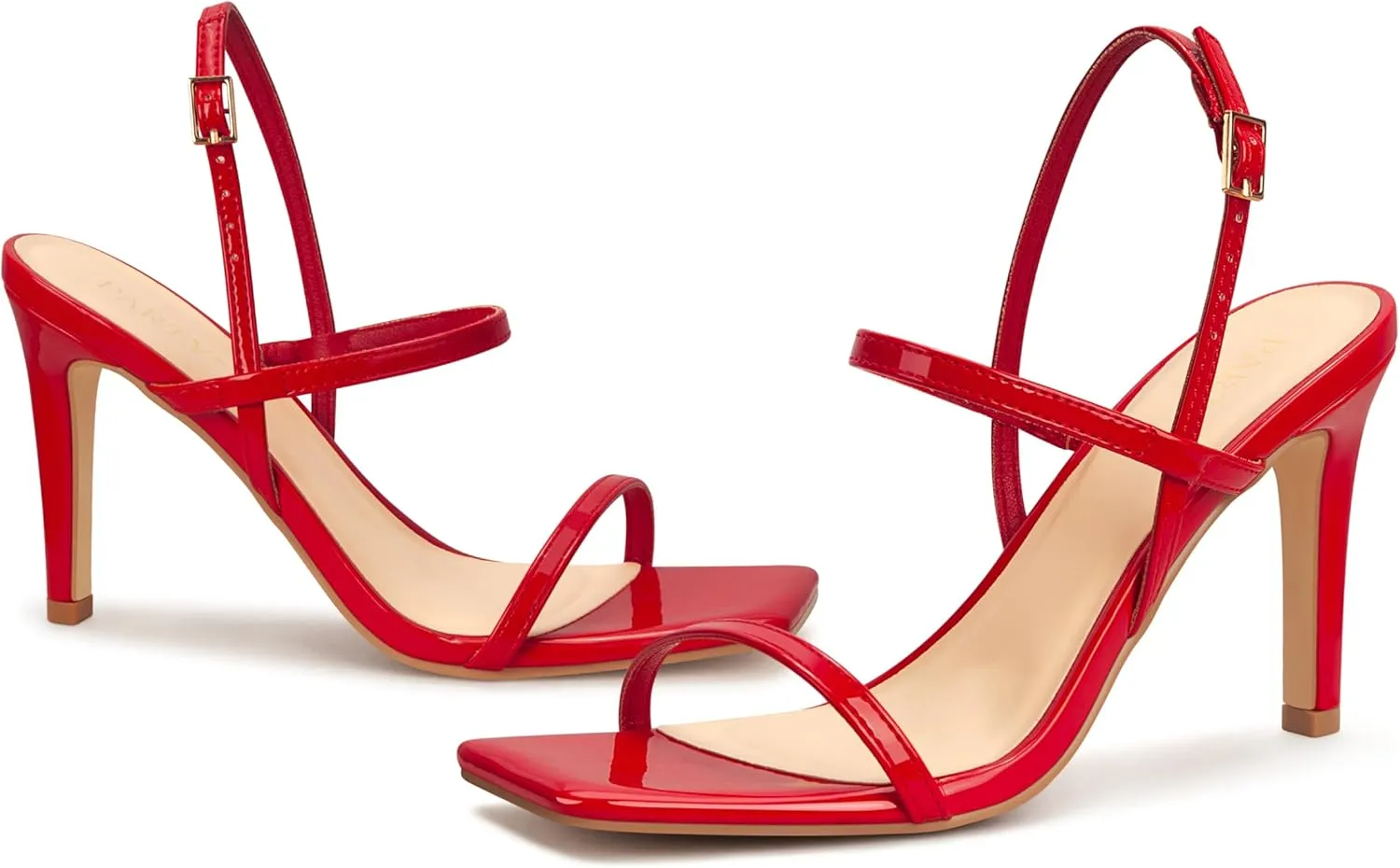 Women's Strappy High Heeled Sandals Open Toe Ankle Strap heels Comfy Weddings Shoes