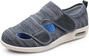 Wygwlg Men's Women Diabetic Shoes,Adjustable Edema Comfy Sandal, Large Size Plus Fertilizer Widening Paste Shoes, for Support Elderly Swollen Feet