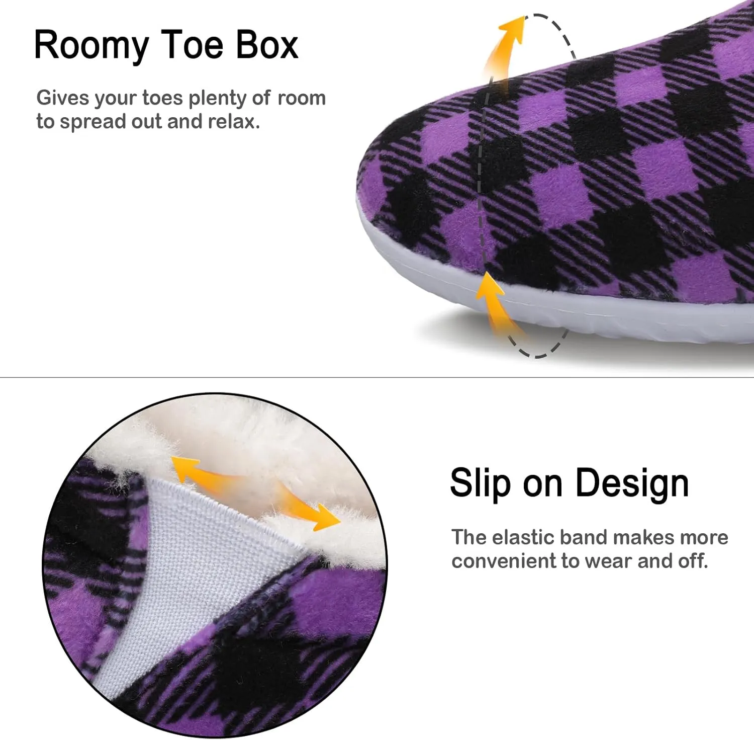 XIHALOOK Womens Mens Fuzzy Slippers Lightweight Closed Back House Shoes Slip on for Indoor Outdoor