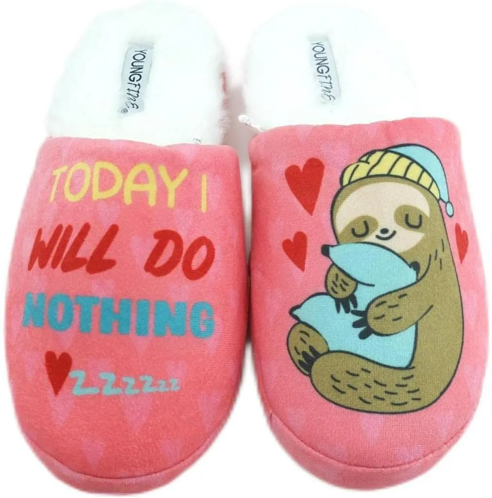 Youngfine Cute Lazy Sloth Ladies Slipper (ZW21426)