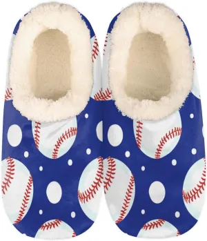 Yzrwebo Slippers for Women Men Indoor Non-Slip Slippers Socks Warm Comfy Soft House Slippers Bedroom Fuzzy Plush Lined House Shoes